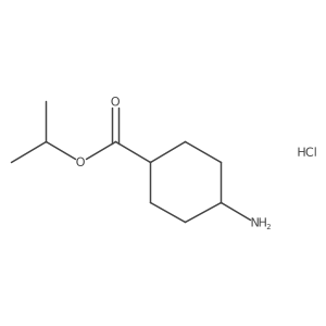 trans Isopropyl 4-aminocyclohexanecarboxylate hydrochloride结构式