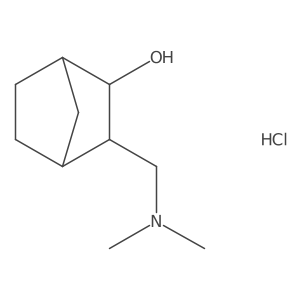 (1R,2R,3R,4S)-3-[(Dimethylamino)methyl]bicyclo[2.2.1]heptan-2-ol;hydrochloride Structure