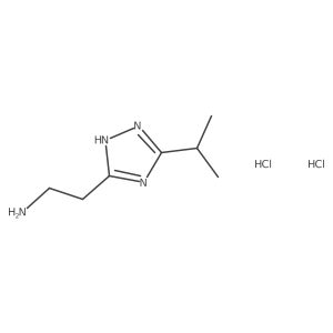 2-(3-Propan-2-yl-1H-1,2,4-triazol-5-yl)ethanamine;dihydrochloride Structure