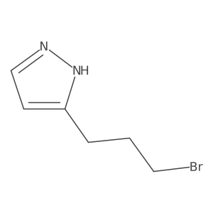 5-(3-bromopropyl)-1H-pyrazole Structure