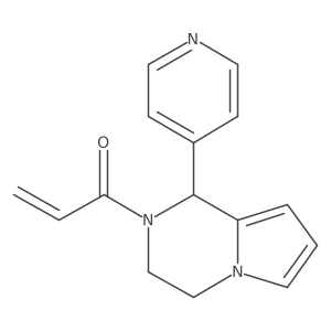 1-(1-(Pyridin-4-yl)-3,4-dihydropyrrolo[1,2-a]pyrazin-2(1H)-yl)prop-2-en-1-one结构式