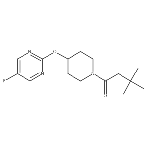 1-{4-[(5-Fluoropyrimidin-2-yl)oxy]piperidin-1-yl}-3,3-dimethylbutan-1-one Structure