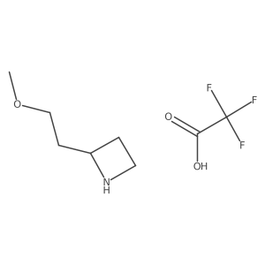 2-(2-Methoxyethyl)azetidine; trifluoroacetic acid结构式
