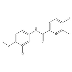 N-(3-chloro-4-methoxyphenyl)-5-fluoro-6-methylpyridine-2-carboxamide Structure