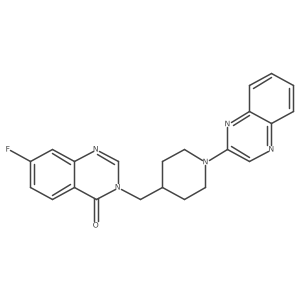 7-Fluoro-3-{[1-(quinoxalin-2-yl)piperidin-4-yl]methyl}-3,4-dihydroquinazolin-4-one Structure