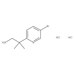 2-(5-Bromopyridin-2-yl)-2-methylpropan-1-amine;dihydrochloride Structure