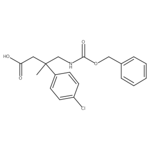 4-{[(Benzyloxy)carbonyl]amino}-3-(4-chlorophenyl)-3-methylbutanoic acid结构式