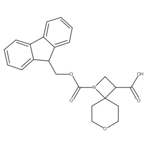 1-{[(9H-fluoren-9-yl)methoxy]carbonyl}-7-oxa-1-azaspiro[3.5]nonane-3-carboxylic acid Structure