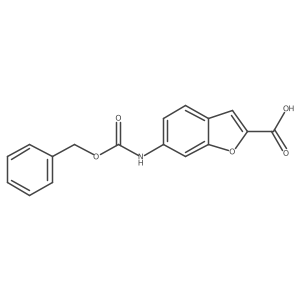 6-{[(Benzyloxy)carbonyl]amino}-1-benzofuran-2-carboxylic acid结构式