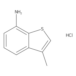 3-Methyl-1-benzothiophen-7-amine hydrochloride Structure