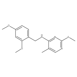 N-[(2,4-dimethoxyphenyl)methyl]-5-methyl-2-(methylsulfanyl)pyrimidin-4-amine Structure