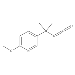 5-(2-Isocyanatopropan-2-yl)-2-methoxypyridine Structure