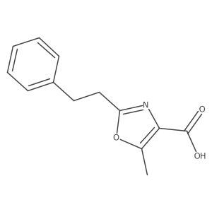 5-methyl-2-(2-phenylethyl)oxazole-4-carboxylic acid Structure