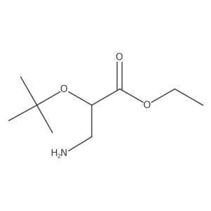 Ethyl 3-amino-2-(tert-butoxy)propanoate结构式