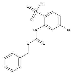 benzyl N-(5-bromo-2-sulfamoylphenyl)carbamate结构式