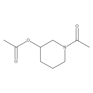 (3R)-1-Acetylpiperidin-3-YL acetate Structure