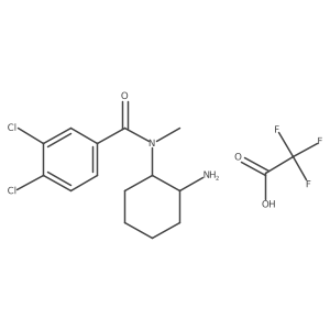 trans-N-2-(aminocyclohexyl)-3,4-dichloro-N-methylbenzamide2,2,2-trifluoroacetate Structure