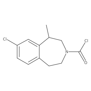 (1R)-8-chloro-1-methyl-2,3,4,5-tetrahydro-1H-3-benzazepine-3-carbonyl chloride Structure