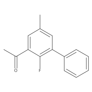 1-(2-Fluoro-5-methyl-[1,1'-biphenyl]-3-yl)ethanone Structure