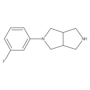 (3aR,6aS)-2-(3-Fluorophenyl)octahydropyrrolo[3,4-c]pyrrole结构式