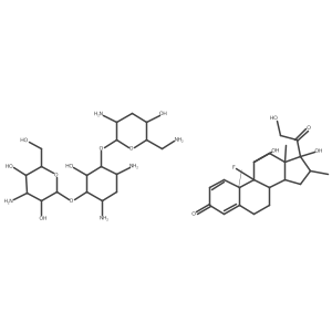 Dexamethasone-tobramycin mixt. Structure