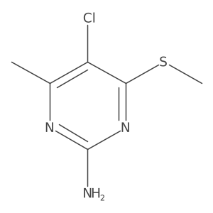 5-Chloro-4-methyl-6-(methylthio)-2-pyrimidinamine Structure