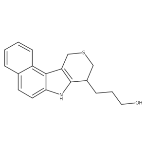 7,8,9,11-Tetrahydrobenzo[e]thiopyrano[4,3-b]indole-8-propanol结构式
