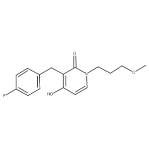 3-(4-fluorobenzyl)-4-hydroxy-1-(3-methoxypropyl)-2(1H)-pyridinone Structure