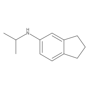 N-(propan-2-yl)-2,3-dihydro-1H-inden-5-amine结构式