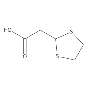 (1,3-Dithiolan-2-yl)acetic acid结构式