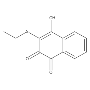 2-(Ethylthio)-3-hydroxy-1,4-naphthalenedione结构式