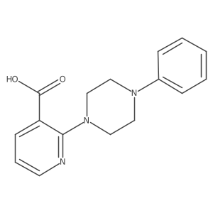 2-(4-Phenyl-1-piperazinyl)-3-pyridinecarboxylic acid结构式