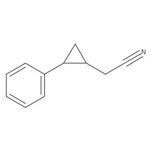 2-(2-Phenylcyclopropyl)acetonitrile Structure