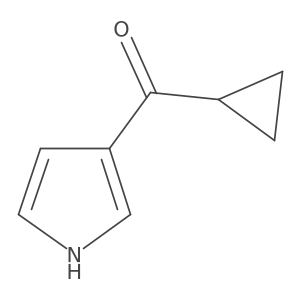 cyclopropyl(1H-pyrrol-3-yl)methanone Structure