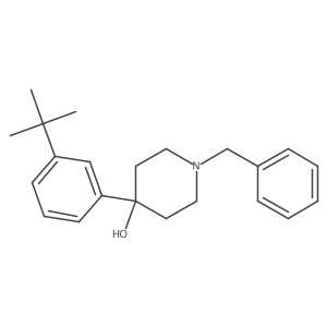 4-Piperidinol,4-[3-(1,1-dimethylethyl)phenyl]-1-(phenylmethyl)-结构式