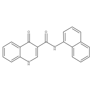 1,4-dihydro-N-1-naphthalenyl-4-oxo-3-Quinolinecarboxamide结构式