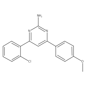 4-(2-Chlorophenyl)-6-(4-methoxyphenyl)pyrimidin-2-amine结构式