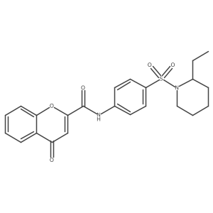 N-{4-[(2-ethylpiperidin-1-yl)sulfonyl]phenyl}-4-oxo-4H-chromene-2-carboxamide Structure