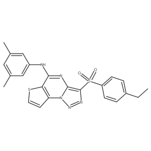 N-(3,5-dimethylphenyl)-3-[(4-ethylphenyl)sulfonyl]thieno[2,3-e][1,2,3]triazolo[1,5-a]pyrimidin-5-amine Structure