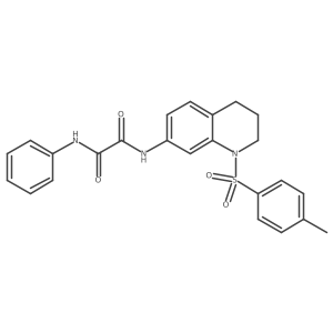 N1-phenyl-N2-(1-tosyl-1,2,3,4-tetrahydroquinolin-7-yl)oxalamide结构式