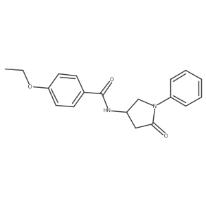 4-ethoxy-N-(5-oxo-1-phenylpyrrolidin-3-yl)benzamide结构式
