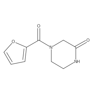 4-(Furan-2-carbonyl)piperazin-2-one结构式
