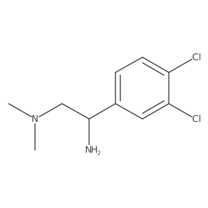 [2-Amino-2-(3,4-dichlorophenyl)ethyl]dimethylamine结构式