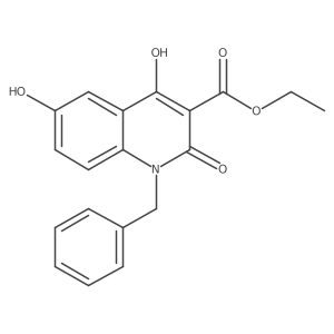 Ethyl 1,2-dihydro-4,6-dihydroxy-2-oxo-1-(phenylmethyl)-3-quinolinecarboxylate结构式