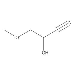 2-Hydroxy-3-methoxypropanenitrile结构式