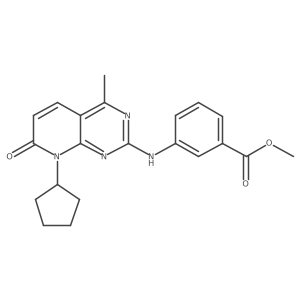 Methyl 3-[(8-cyclopentyl-4-methyl-7-oxo-7,8-dihydropyrido[2,3-d]pyrimidin-2-yl)amino]benzoate Structure