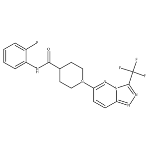N-(2-fluorophenyl)-1-[3-(trifluoromethyl)[1,2,4]triazolo[4,3-b]pyridazin-6-yl]piperidine-4-carboxamide Structure