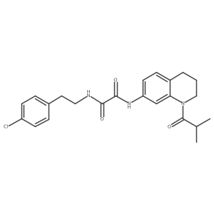 N1-(4-chlorophenethyl)-N2-(1-isobutyryl-1,2,3,4-tetrahydroquinolin-7-yl)oxalamide Structure