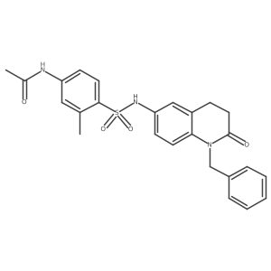 N-(4-(N-(1-benzyl-2-oxo-1,2,3,4-tetrahydroquinolin-6-yl)sulfamoyl)-3-methylphenyl)acetamide Structure