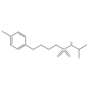 3-(4-fluorophenoxy)-N-isopropylpropane-1-sulfonamide Structure